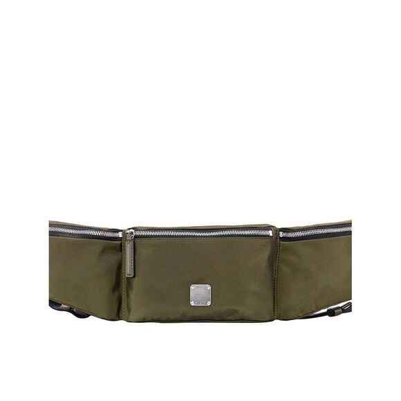 MCM Men's London Green Nylon Jemison Crossbody 2 in 1 Bag - Picture 3 of 6